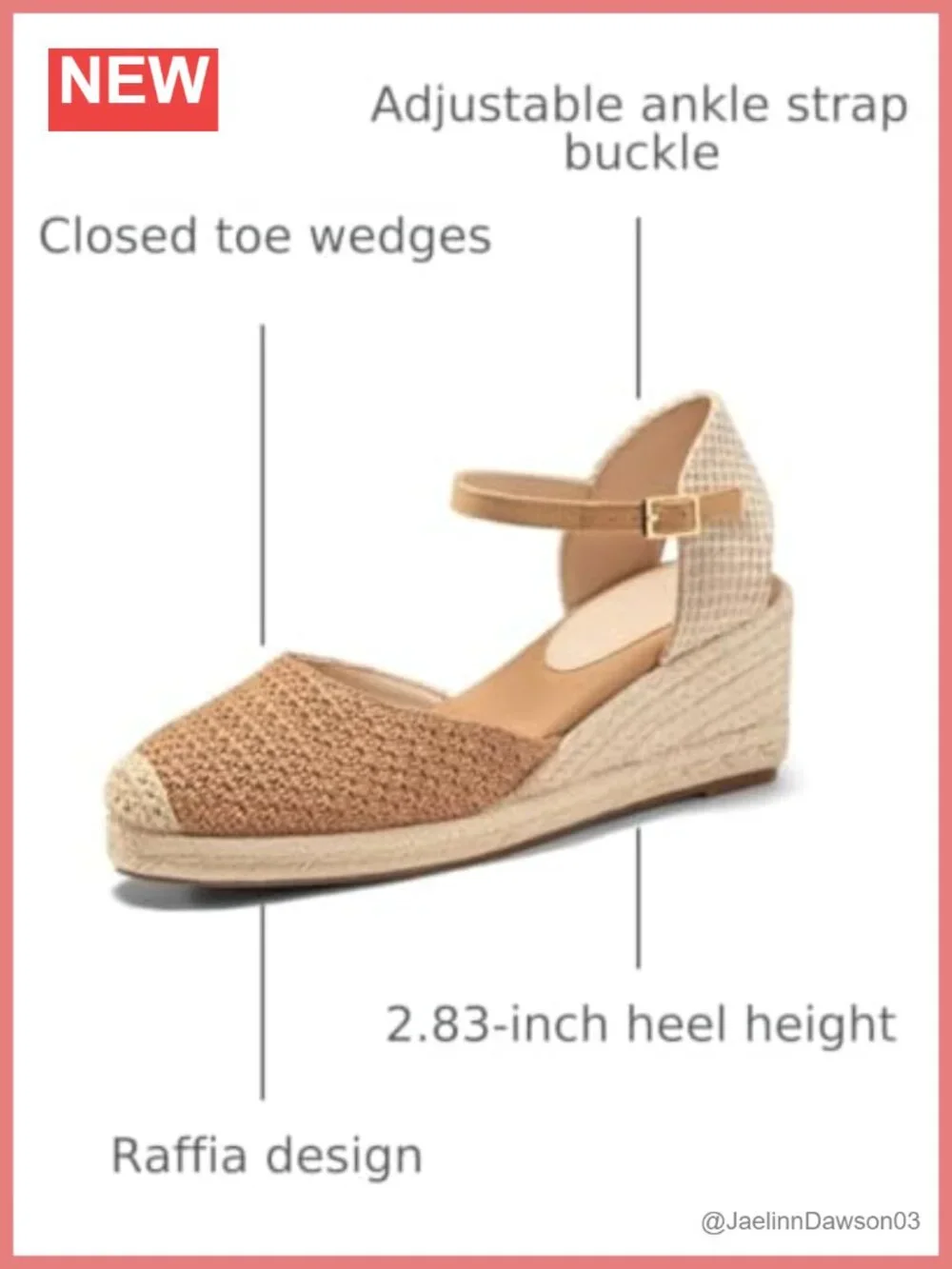 Women's Raffia Espadrille Platform Wedge Sandals with Ankle Strap
